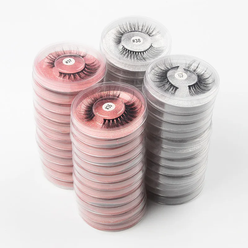 

Ttandece New fake eyelashes 3d imitation otter hair European natural round color jam a pair of eyelashes
