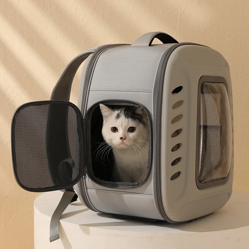 

Travel Cats Supplies Dogs Carrier Foldable Small Portable Cat Backpack Packaging Pet Cat Shoulder Pet Outdoor Breathable Bag For