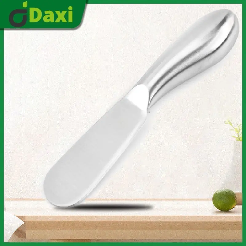 

2/4/6PCS Stainless Steel Dessert Jam Knife Butter Applicator Cheese Slicer Butter Knife Multifunctional Thickened Cream Knife