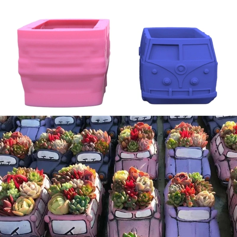 

Pen Holder Flower Pot Molds Car Shape Epoxy Resin Mold Succulent Planter Mold DropShip