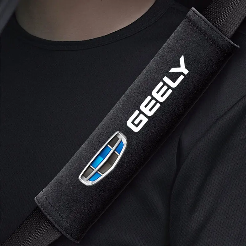 

Seat belt shoulder pad strap clean simple For Geely geometry C Emgrand Gc6 Gx3 Ec7 Atlas Coolray Cross NL3 X6 GS car Accessories