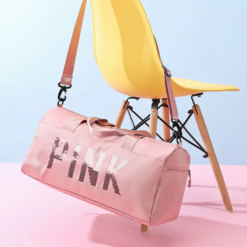 

Foldable Fitness Bag Large Capacity Women's Yoga Dry And Wet Separation Luggage Bag Outdoor Training Travel Portable Storage Bag