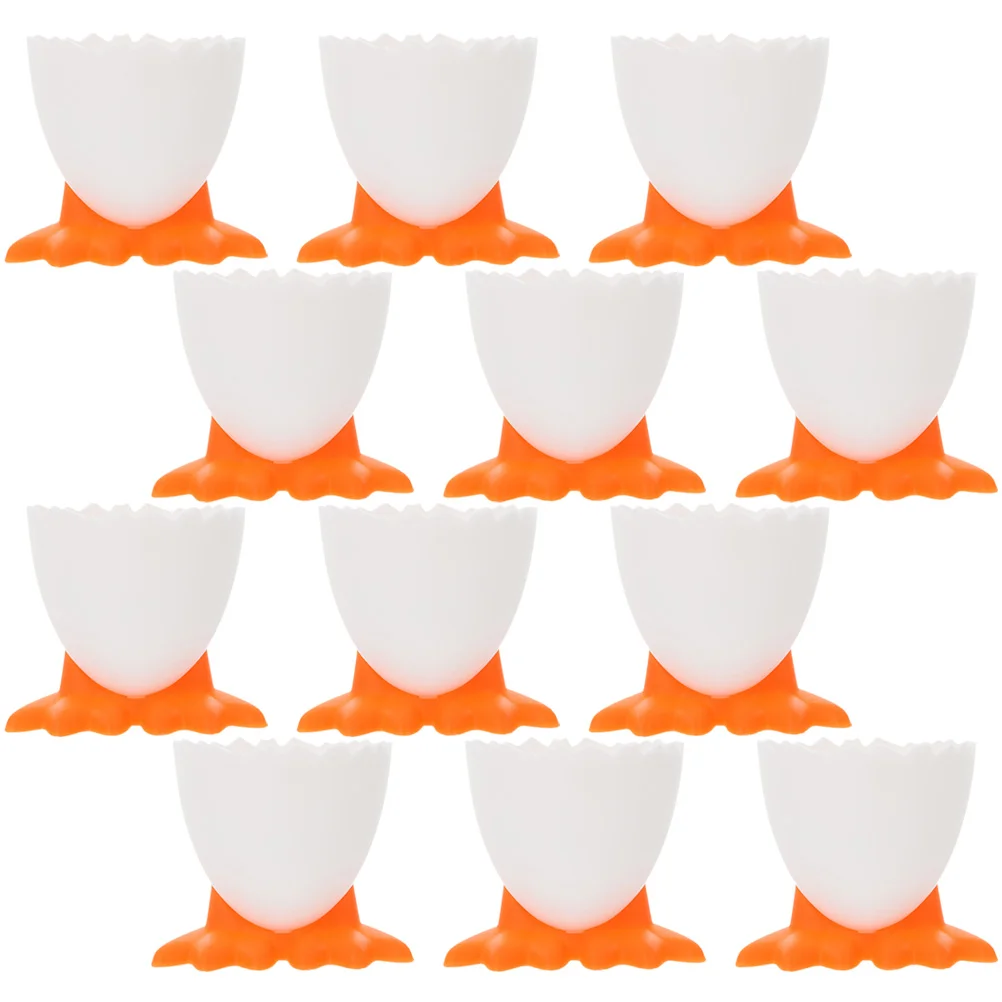 

12 Pcs Cartoon Egg Cups Holder Breakfast Egg Cups Holder Foot Egg Tray Cup Holder Egg Cups Breakfast Egg Stand