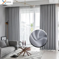 modern blackout curtains for living room bedroom window treatment drapes solid curtains finished blinds panel customizable