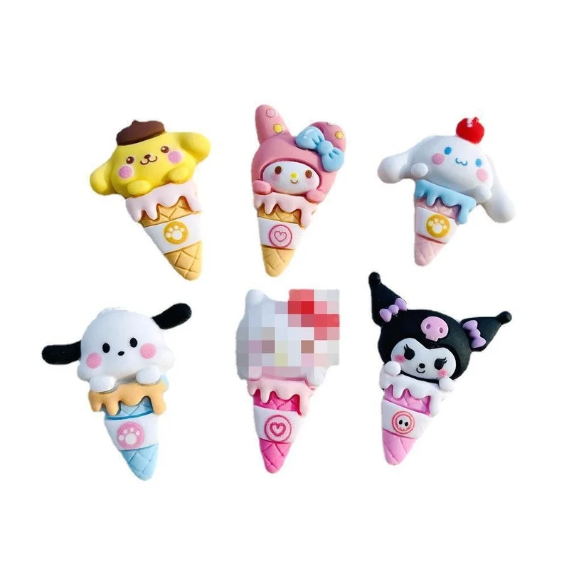 

Sanrio cinnamon kulomi resin phone case diy accessories hair accessories handmade materials resin accessories cartoon ice cream