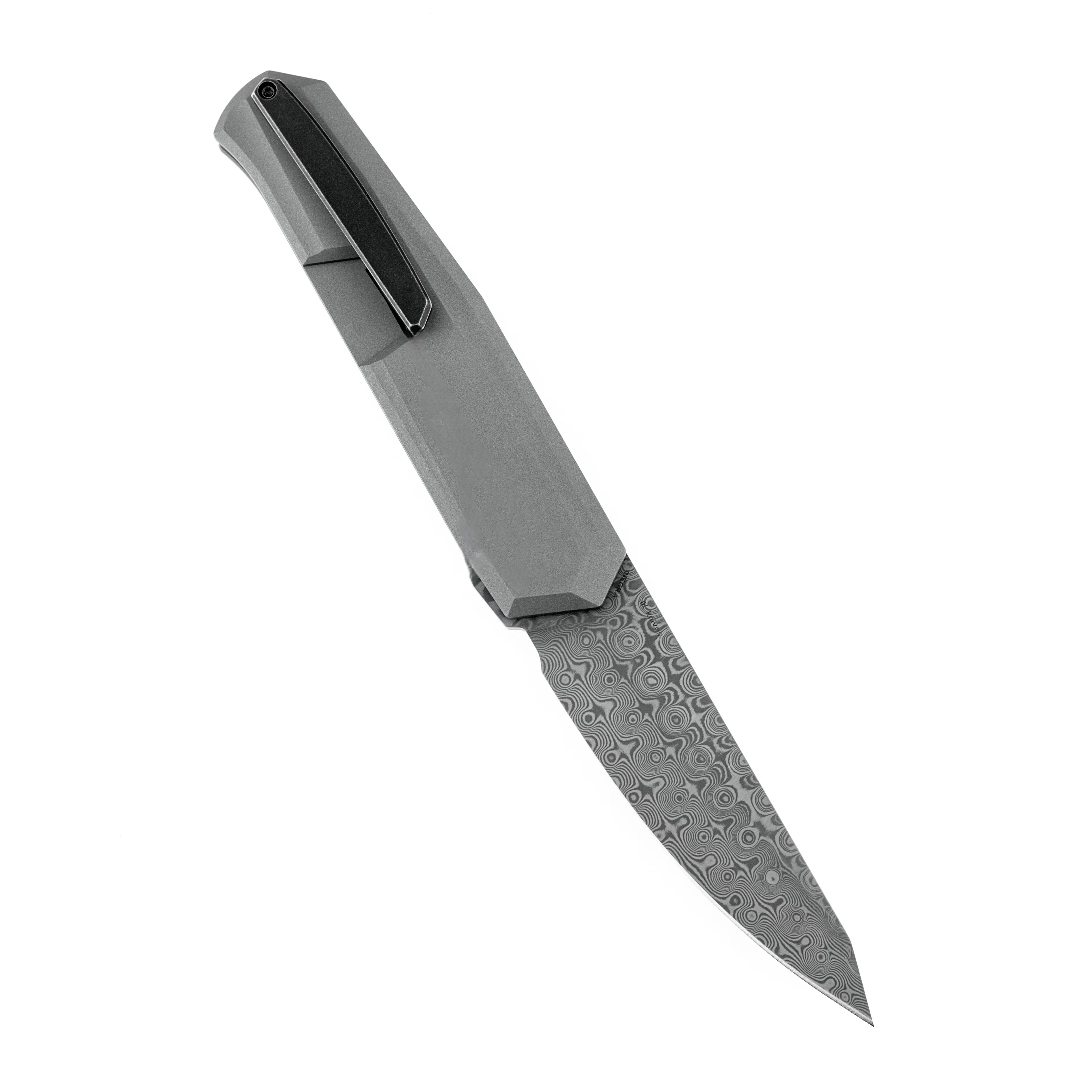 Фото Складные ножи Kansept 1042 Integra 3.63'' с клинком из стали 154CM/Дамасской стали/M390 и рукоятью из титана/G10. Ножи JK Knives: практичные инструменты. №3