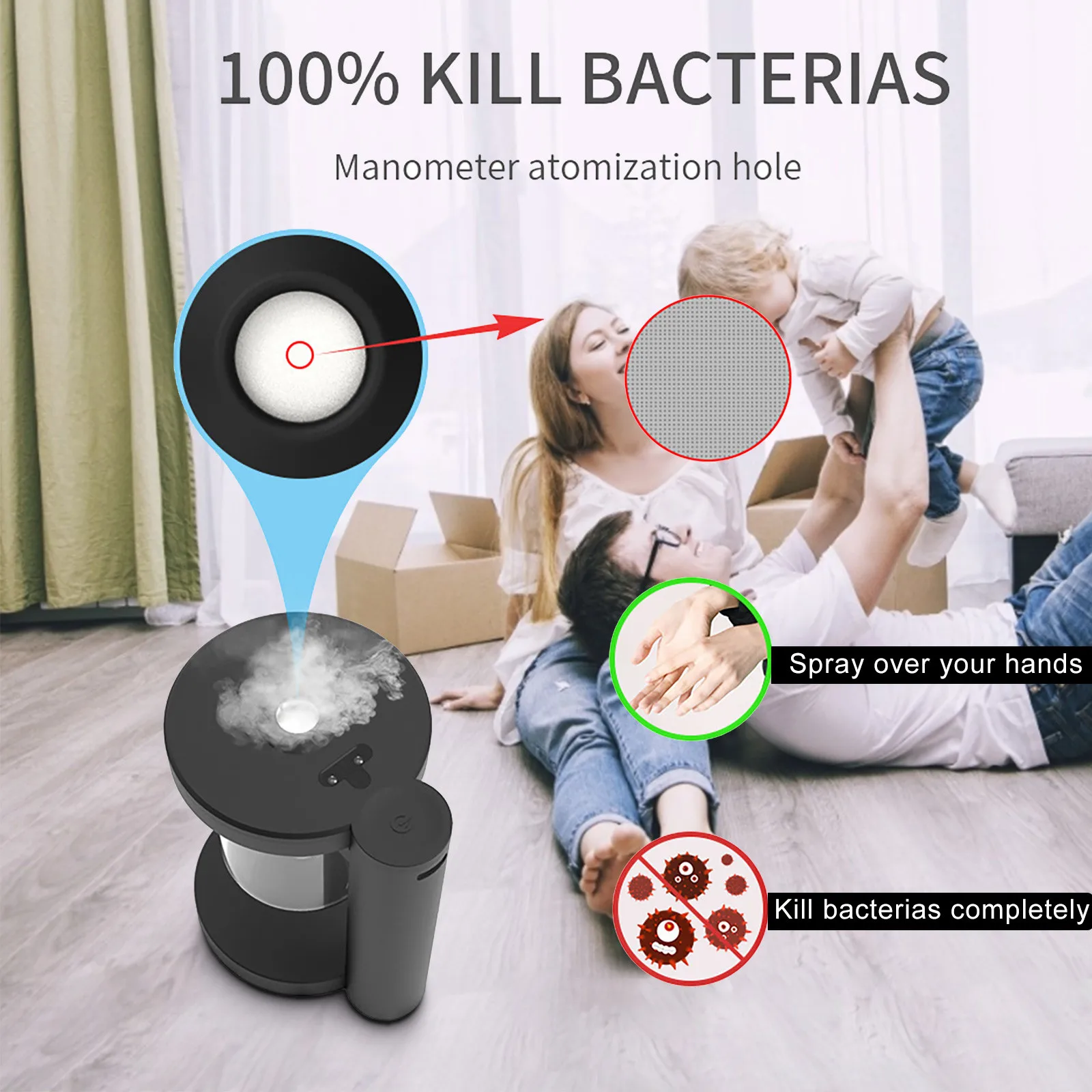 

disinfector body spray spray disinfector home infrared human alcohol sensor Smart home Smart Home Gadgets for Bedroom