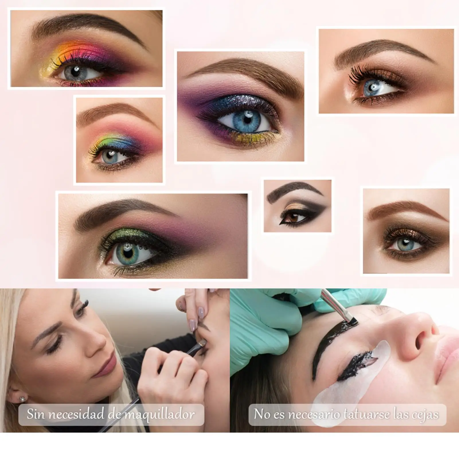 7 типов Φ DIY шаблоны Линейка Инструмент для макияжа