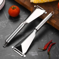 stainless steel triangular apple peeler fruit slicer vegetable salad tools creative manual food processor kitchen accessories