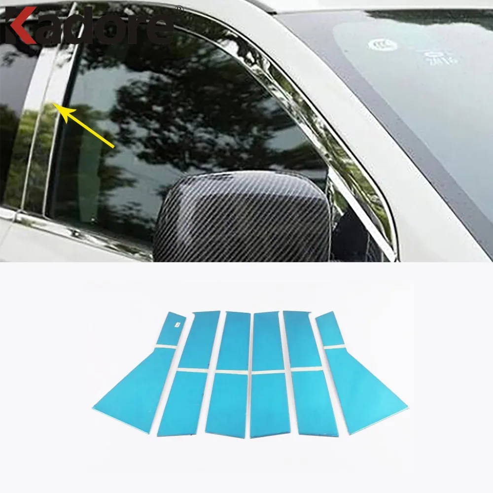 

For Dodge Journey Jcuv For Fiat Freemont 2012-2018 2019 2020 Window Center Pillar Trim Cover Strip Exterior Car Accessories