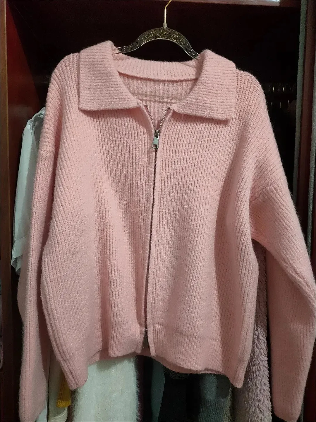 Укороченный кардиган Женский однотонный Модный повседневный Универсальный