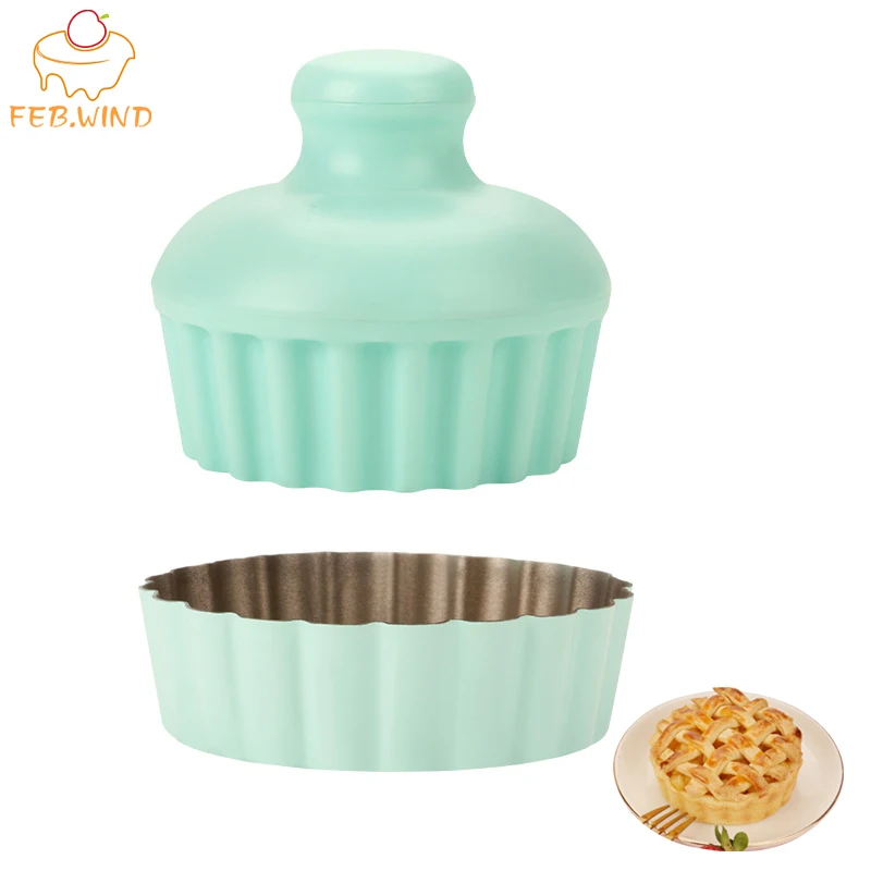Diy Pastry Molds Kit For Baking Include Pastry Tamper And Tart Mold Mini Quiche/Pie Pans For Making Cupcake Desserts Etc    0190