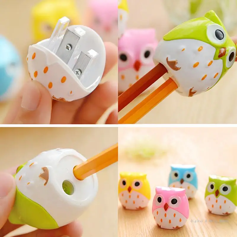

M17F 1PC Lovely Pencil Owl Animal Sharpener Stationery for School Student Kid Gift