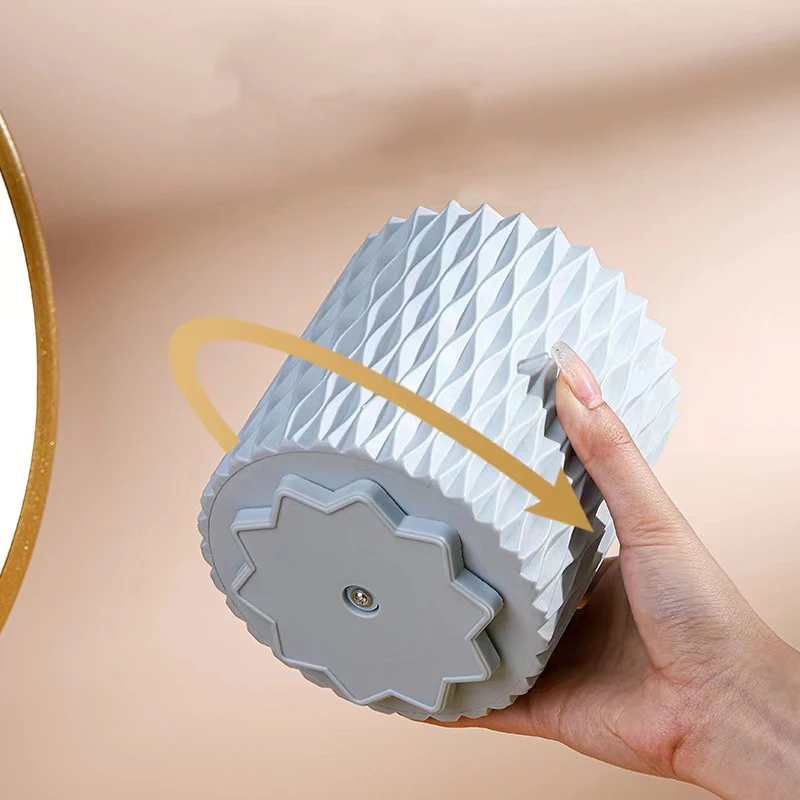 

360° Rotating Makeup Brush Cup Holder Storage Box Organizer Multi-functional Desktop Cosmetic Eyebrow Pencil Makeup Brush Holder
