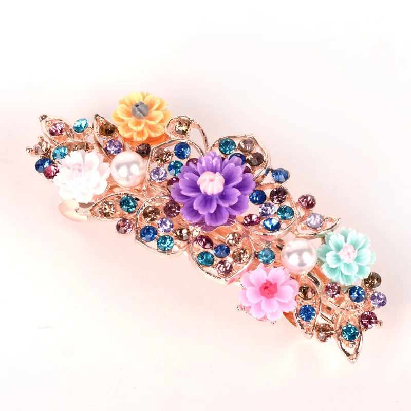 

Korea's New Color Acrylic Crystal Ladies Big Hairpin Sweet Fashion Girl Metal Makeup Hairstyle Headwear Hair Accessories Gift