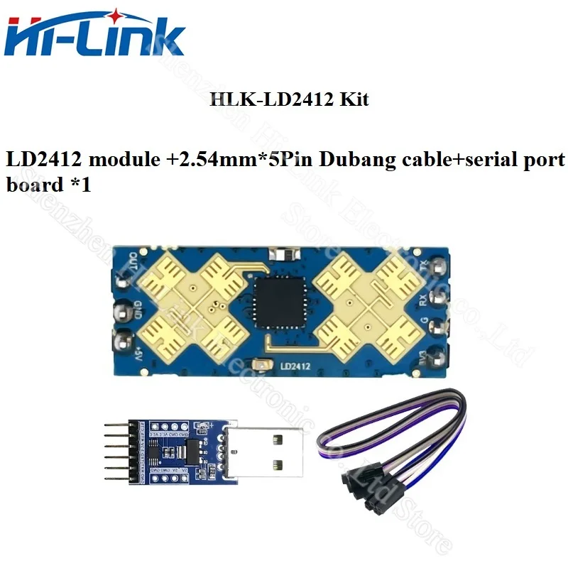 Модуль датчика присутствия человека LD2412 24G модуль GPIO UART в реальном времени выход 9