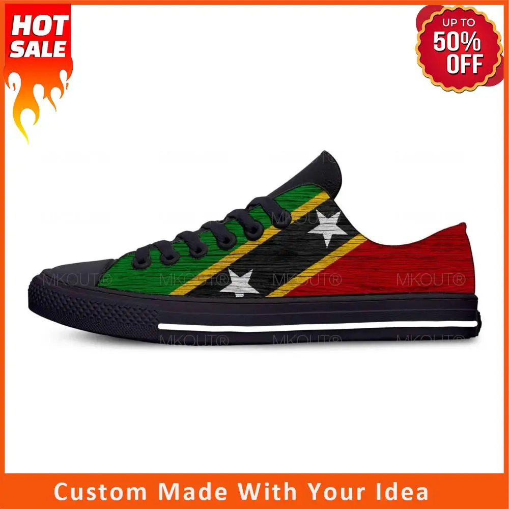 

Модные Повседневные тканевые кроссовки с рисунком патриотической гордости в стиле Сент-Китс и невирас, удобные дышащие кроссовки с низким верхом и 3D принтом для мужчин и женщин