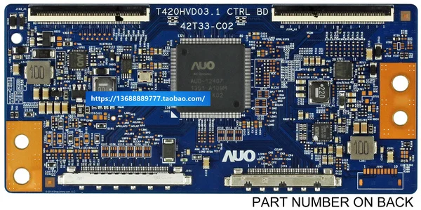 

AUO 55.42T36. Плата T-Con C02 (42T33-C02) 120 Гц