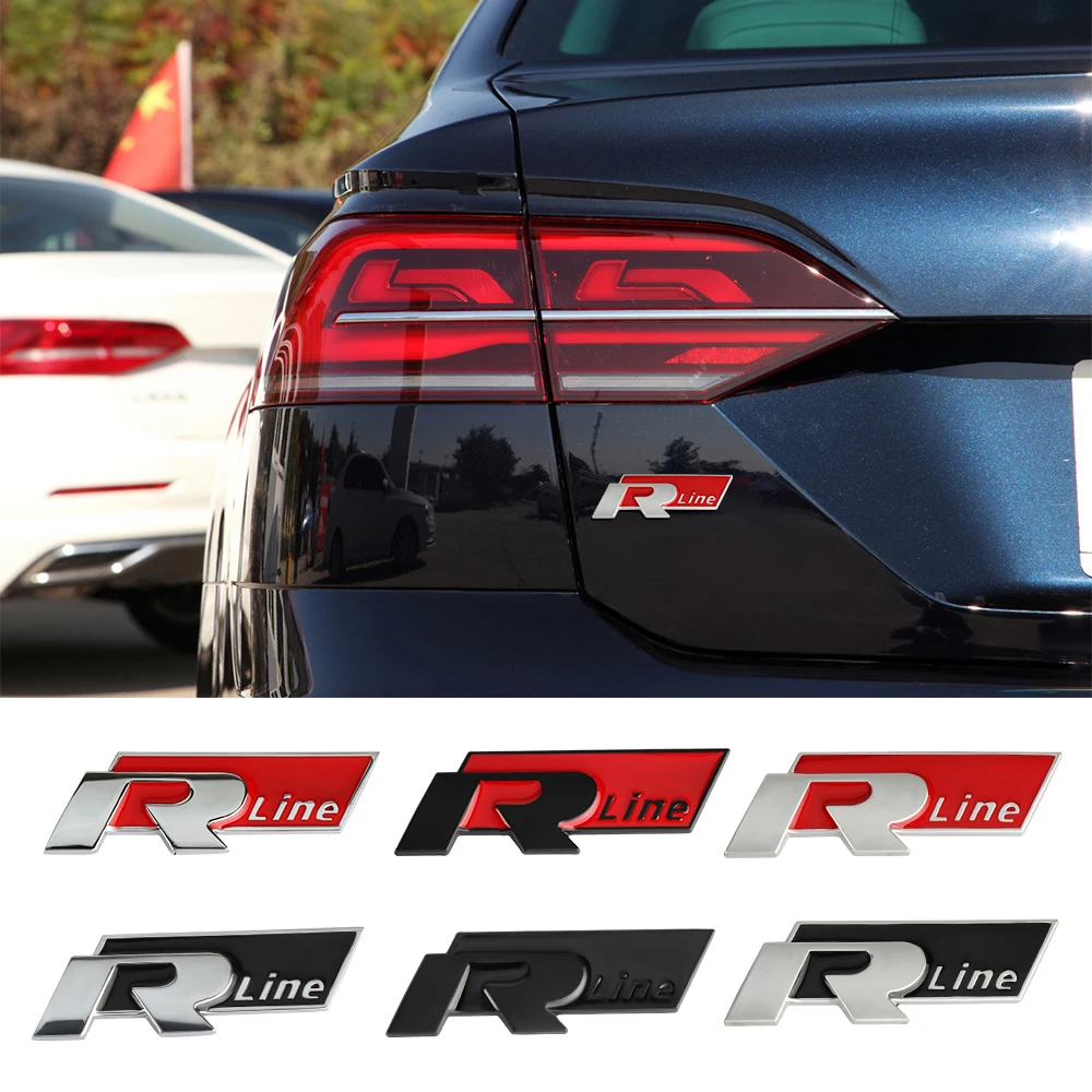 Металлический 3D Rline бейдж задняя часть багажника модификация внешние аксессуары