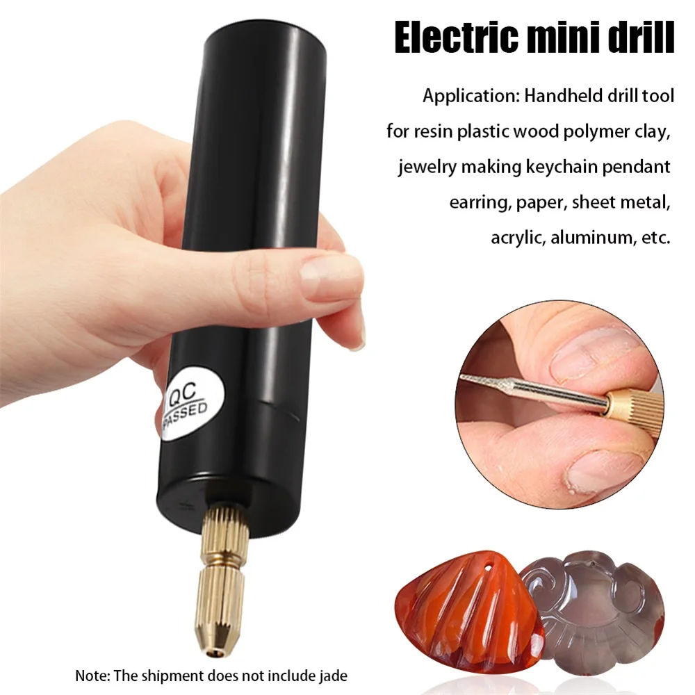 

Portable Mini Electric Drill Handheld Drill Rotary Set Engraver Pen Drilling Jewelry Tools For Epoxy Resin Making DIY Wood Craft