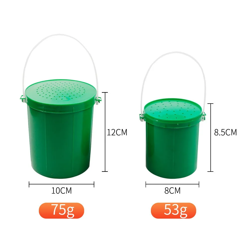 Фото Ведро для рыболовной приманки LUSHAZER, пластиковое 53/75 г, коробка для рыболовных принадлежностей для оригинального, высококачественный контейнер для червячных приманок №2