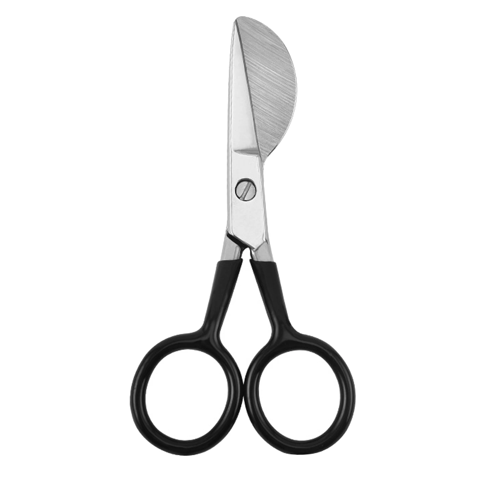 

Duckbill Scissor Professional Art Craft Applique Blade Carpet Pile Embroidery Paddle-shaped Blade Screw Design Powder Steel Blad