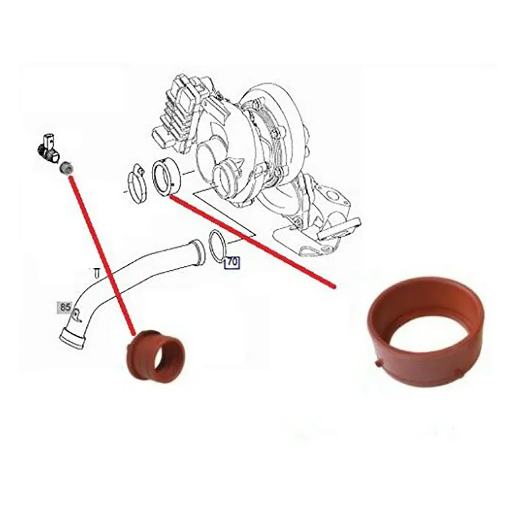 2 шт. комплект уплотнений для воздухозаборника двигателя A6420940080 Mercedes-Benz OM642