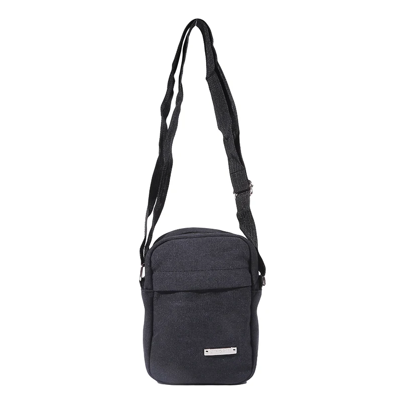 Мужская Повседневная Мини-сумка Через Плечо Из Полиэстера На Молнии Унисекс