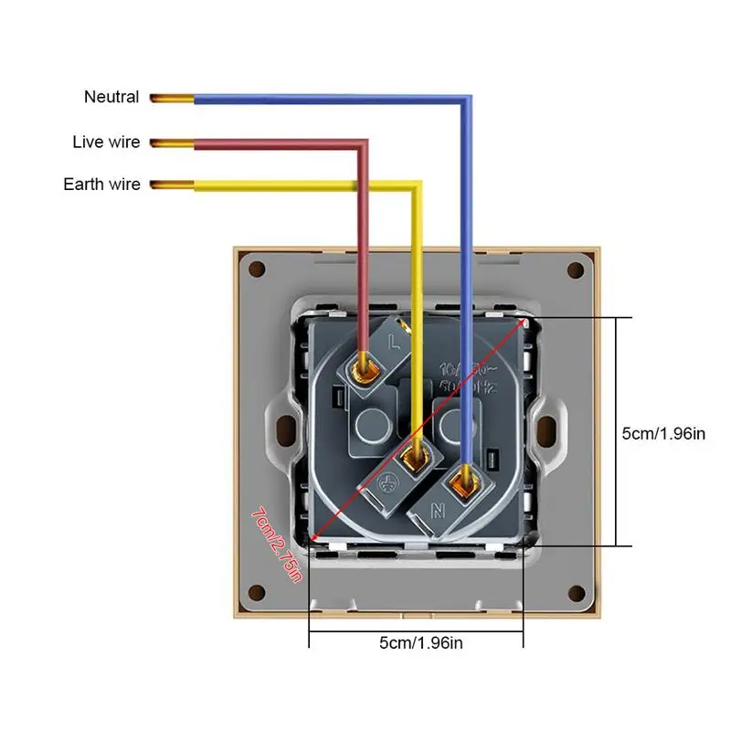 Настенная USB розетка много новых стильных панелей для спальни AC 110V-250V 16A настенная