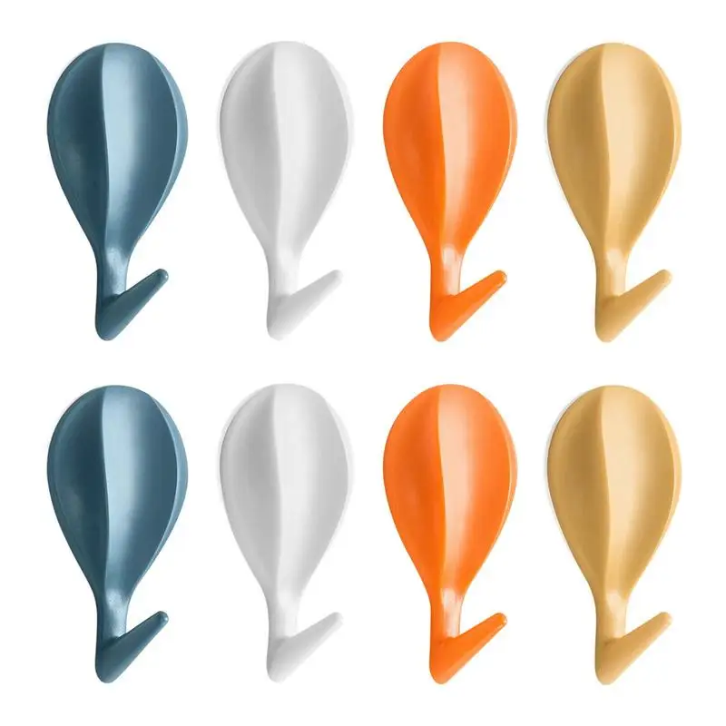 

Stick On Wall Hooks Hot Air Balloon Design Adhesive Wall Hooks Towel Hooks 8 Pack Waterproof Oilproof Self Adhesive Hexagon