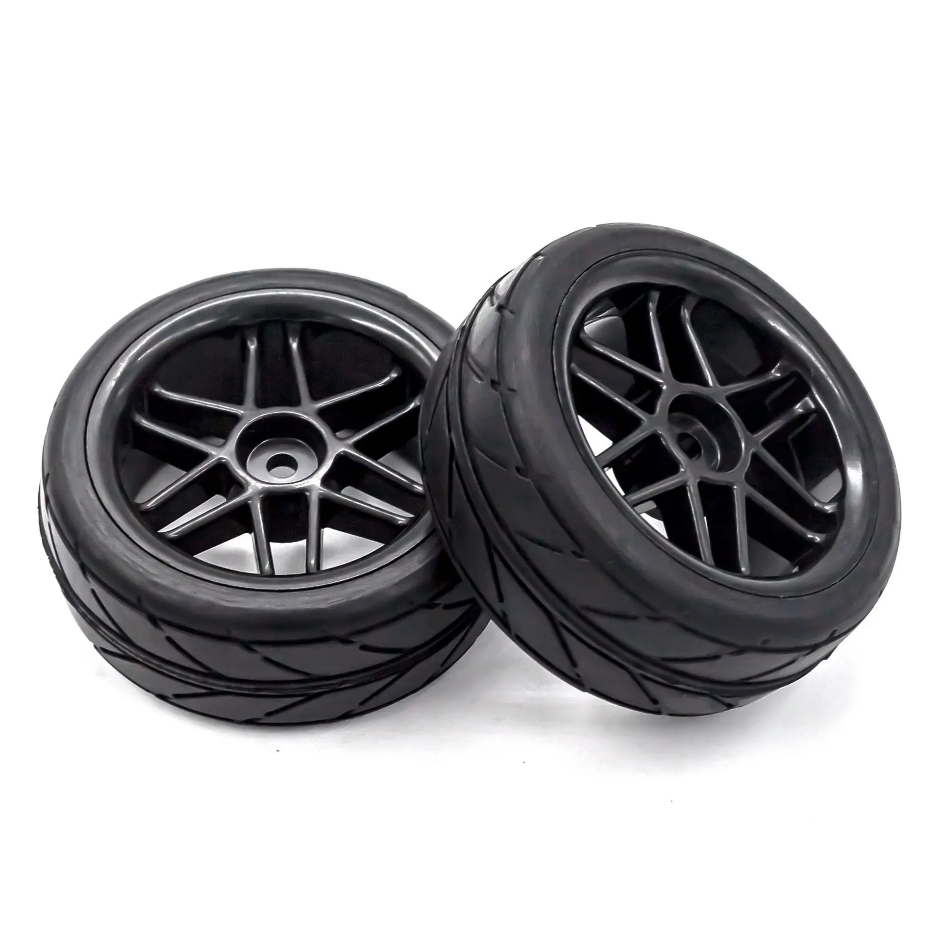 Flat Run Racing Drift Tire Rubber Wheel Tires Modify Upgrade Parts For 1/10 Rc Car Accessories
