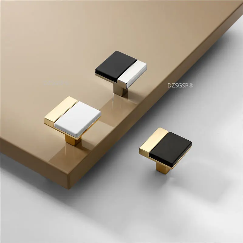 

Fashion Gold Kitchen Handles for Cabinet Drawer Dresser Knobs Zinc Alloy Closet Door Pull Furniture Handle Door Hardware