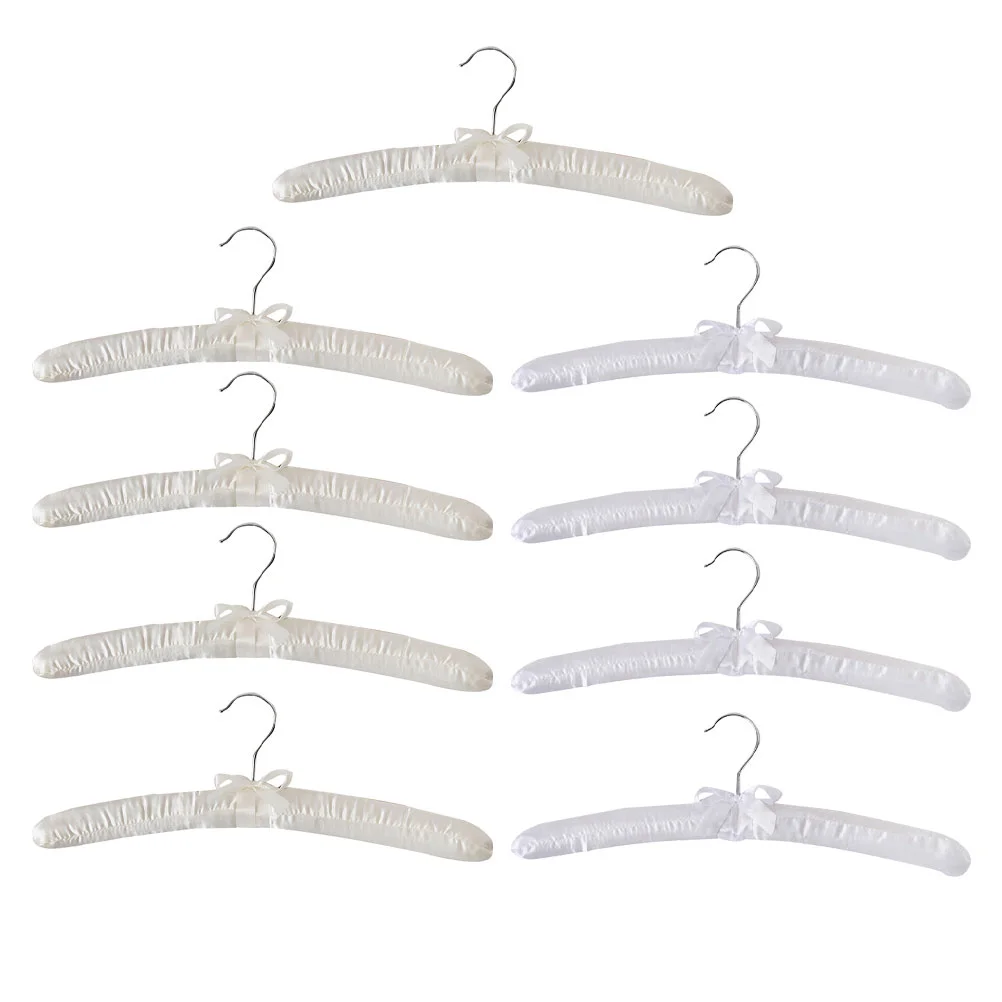

9 Pcs Satin Hanger Sweater Hanger Satin Padded Hangers Thicken Non Clothes Hangers Metal Closet Organizer Hanger Bridesmaid
