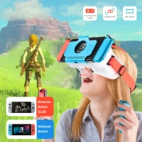 new vr glasses for nintendo switch oled 3d glasses virtual reality movies for switch game headset adjustable big lens vr glasses