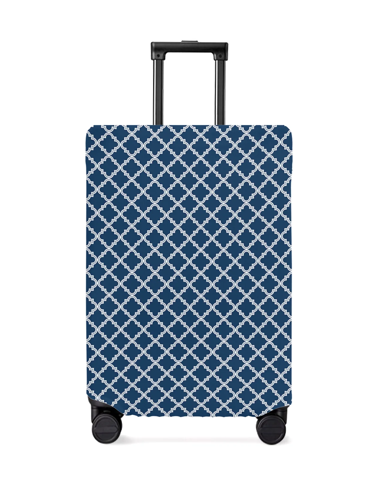 

Geometric Navy Blue Morocco Travel Luggage Cover Elastic Baggage Cover Suitcase Case Dust Cover Travel Accessories