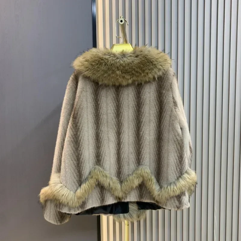Осень-зима новая европейская норковая искусственная меховая куртка со