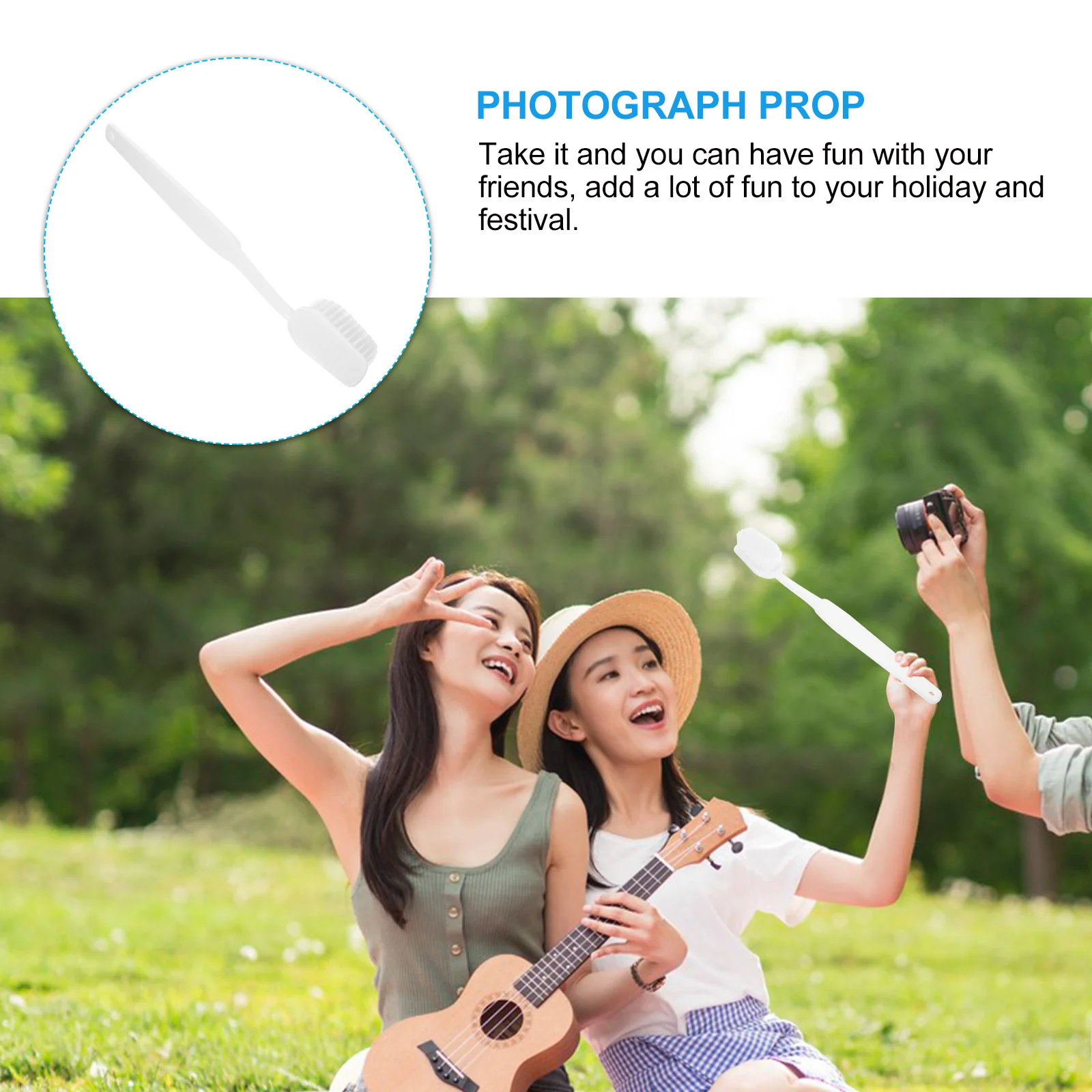 Большая зубная щетка декор реквизит для фото дорожная нить вечерние