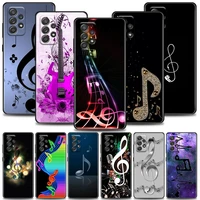 phone case for samsung a01 a02 a03s a11 a12 a13 a21s a22 a31 a32 a41 a42 a51 4g 5g tpu case music notes stave