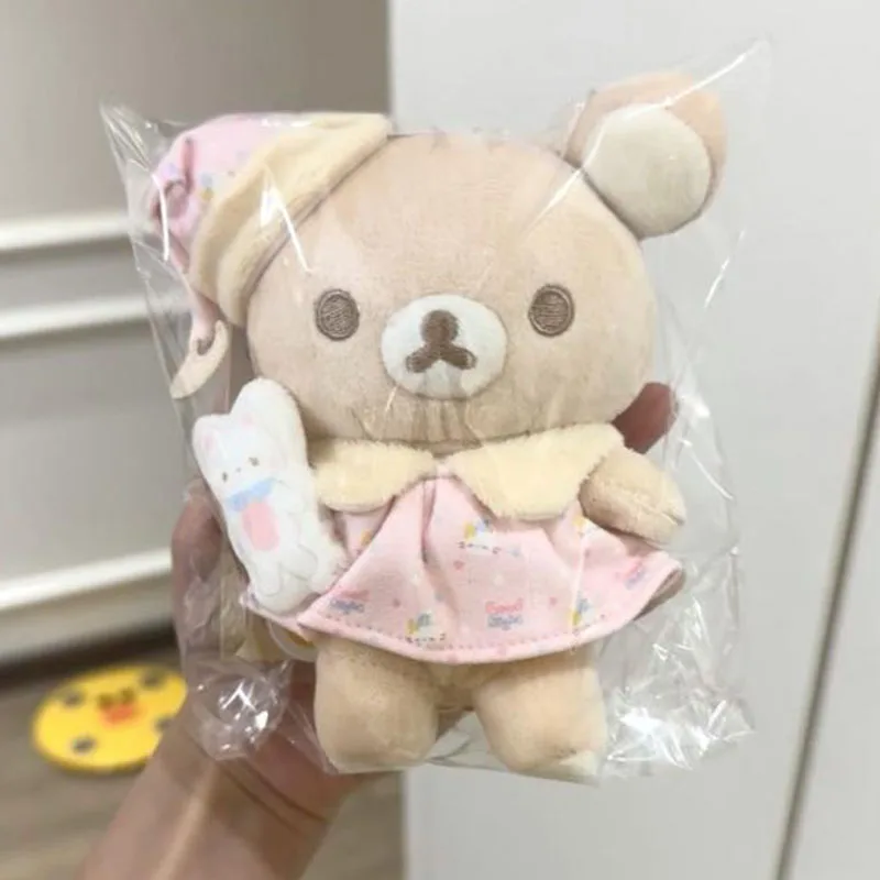 Новинка Kawaii Cute Rilakkuma 10 см кукла розовая нарядная настольные декоративные
