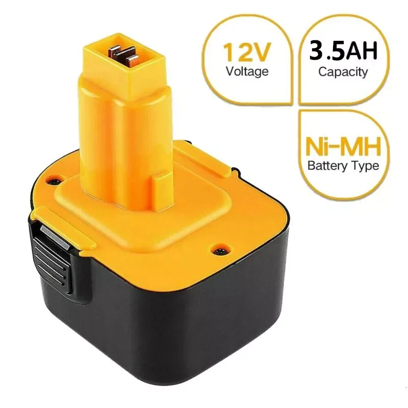 

20231~4-Pack DC9071 12V 3.5AH Battery for De-Walt DW9071 DW9072 DW953 DW965 DE9074 Compatible with de-walt tools 12v batterysola