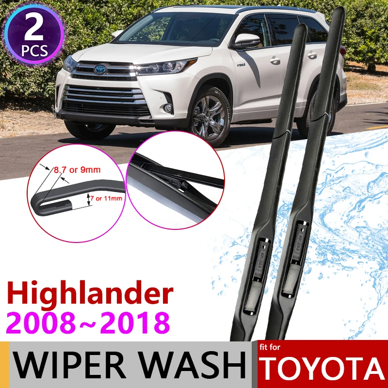 

Щетка стеклоочистителя для Toyota Highlander XU40 XU50 Kluger 2008 ~ 2018, щетки для ветрового стекла, автомобильные аксессуары 2009 2010 2016