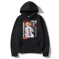 anime tokyo revengers graphic print hoodie long sleeve unisex manjiro sano hoodies men women fashion oversized hood sweatshirt
