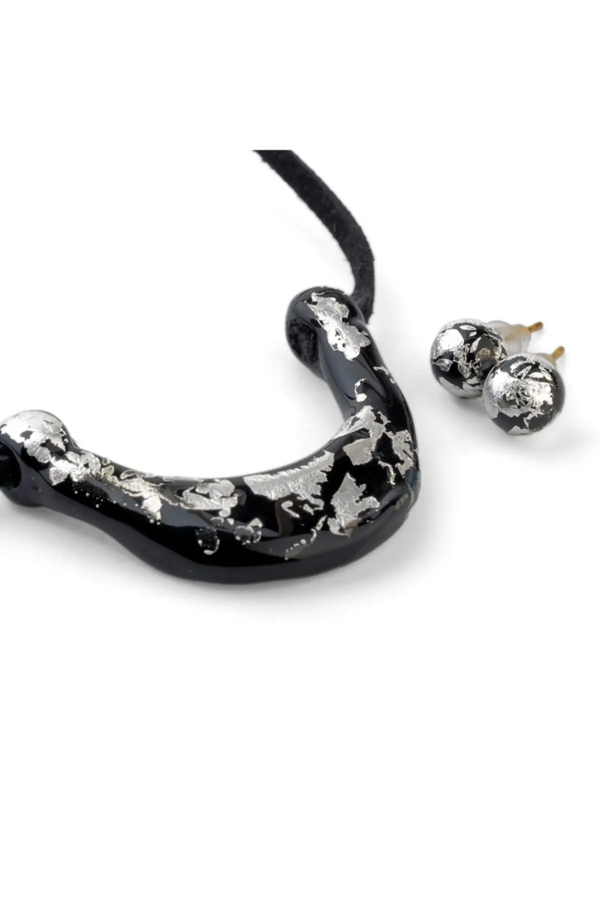 

Модные женские ювелирные изделия, стеклянные серебряные Ювелирные наборы для еды, дизайн 3