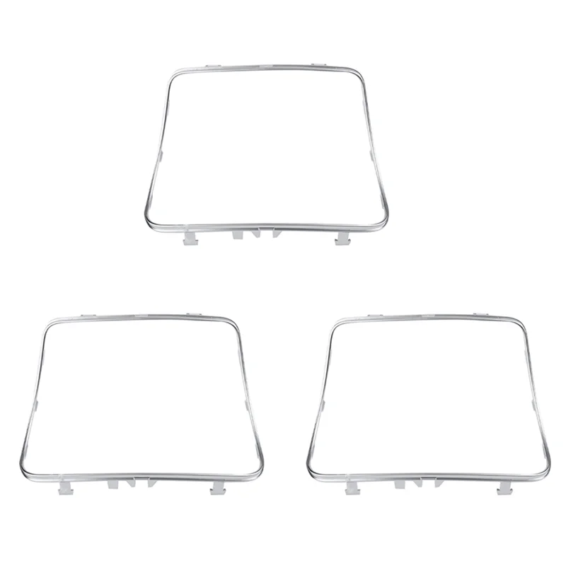 

3X Car Cup Holder Frame Trim Sticker for Mercedes Benz C Class W205 GLC Class W253 2015-2018 Car Interior Accessories
