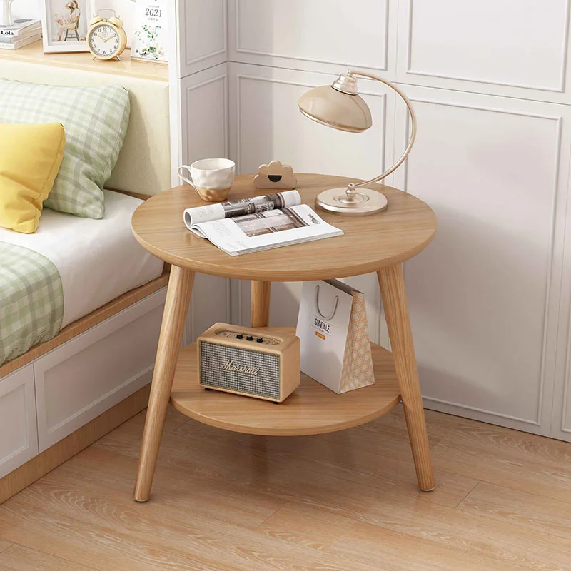 

Nordic Living Room Coffee Tables Wood Mobile Multifunction Storage Cabinet Desks Auxiliary Bedside Side Small Table Furniture HY
