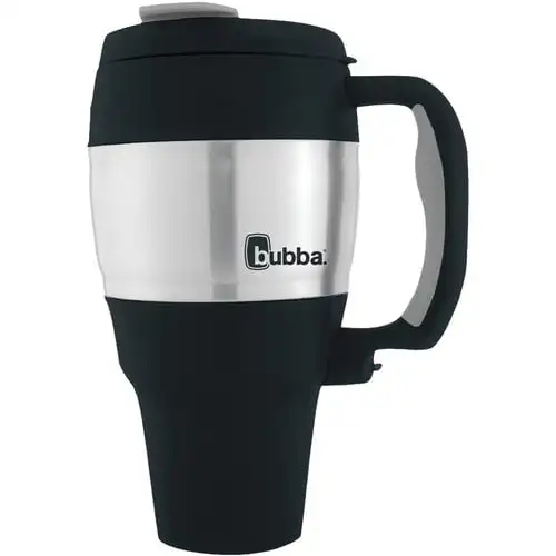 

Gorgeous 34 fl oz Black Stainless Steel Mug with Comfortable Handle