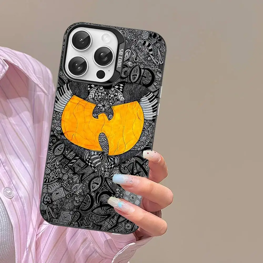 Фото Чехол для телефона WU-T-TANG CLAN для iPhone 16 15 14 13 12 11 17 Pro Max Plus, цвет серебристый №4