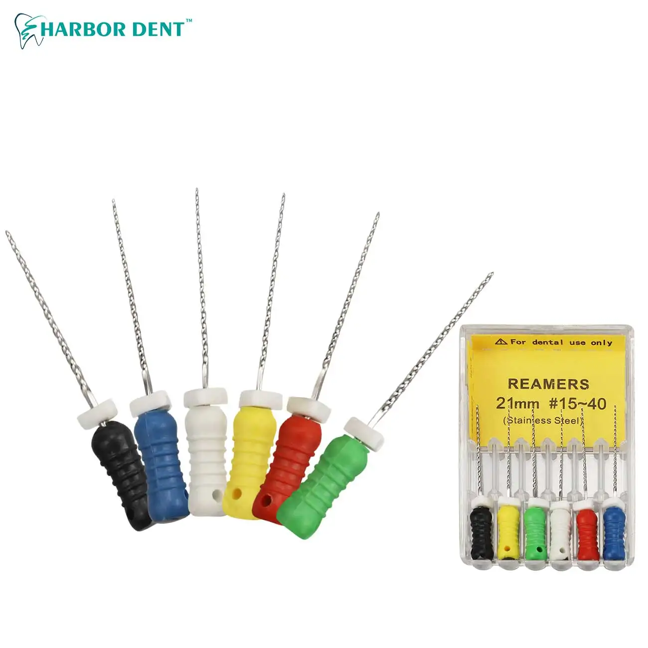 

1 box Dental Reamers Stainless Steel R Files Root Canal Dentist Materials Dentistry Instruments Hand Use R files