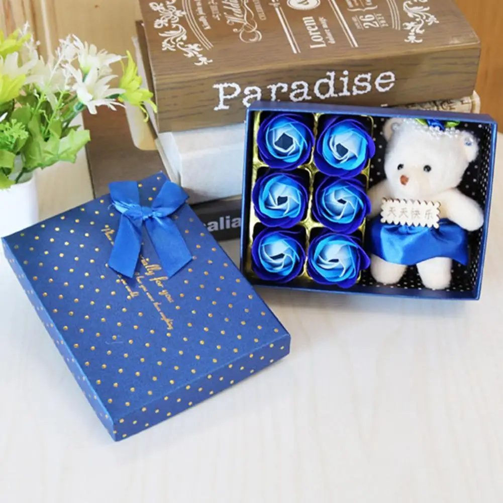 

Практичный искусственный цветок, привлекательная фотография, отличный неизменный цветок розы, Подарочная коробка, свадебное украшение