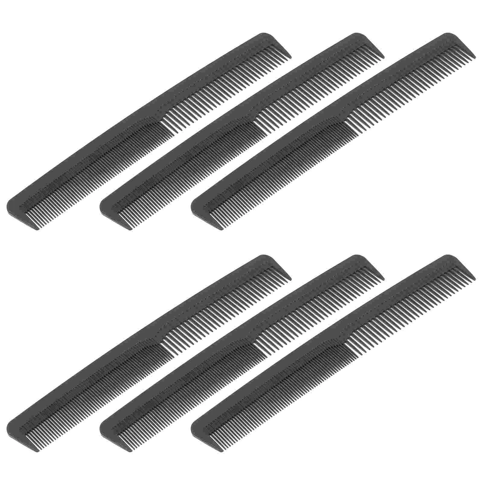

6 Pcs Hair Comb Men Double Tooth Hair Comb For Men Handheld Styling Abs Plastic Man Salon Dressing